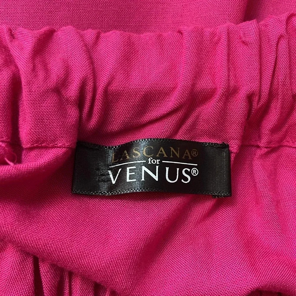 Venus bright pink short sleeve elastic mini dress size XL - Picture 4 of 7